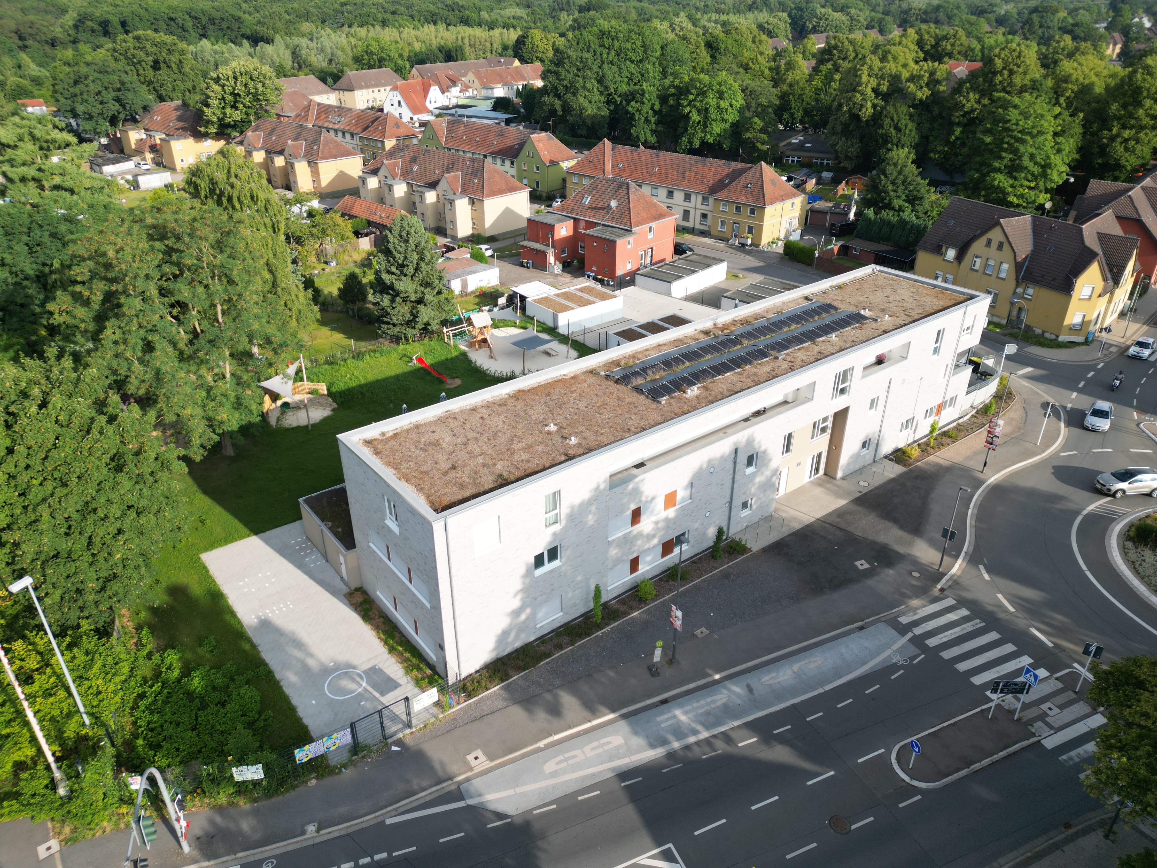 Dreiviertel Ansicht Links – Kita & Wohnprojekt